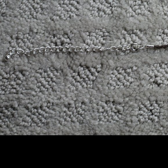 Cord Necklace with Beads & Metal Feather - Picture 5 of 5